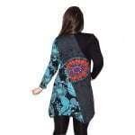 Tunika Szürke Kék Levelek