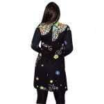 Tunika Fekete Színes Virágok