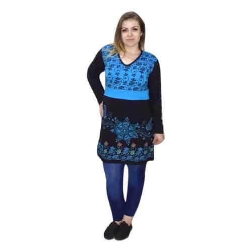 Tunika Kék Fekete Mandalás