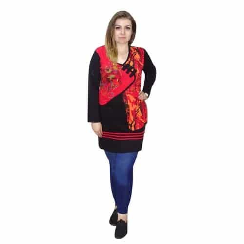 Tunika Piros Mellényes