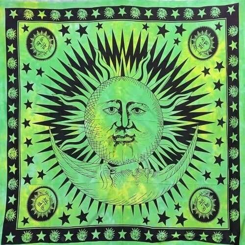 Falvédő Zöld Fekete Nap