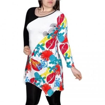 Tunika Fekete Fehér Levelek