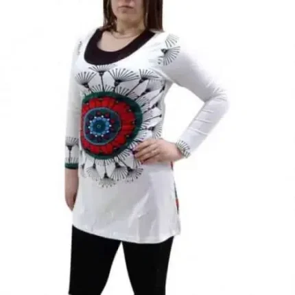 Fehér Tunika Nagy Mandalával