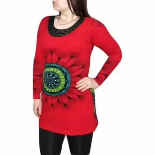 Tunika Piros Nagy Mandalával