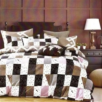 Ágynemű Fehér Fekete Kockák