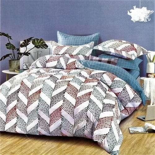 Ágynemű Kék Krémszín Mintás Ágynemű Kék Krémszín Mintás