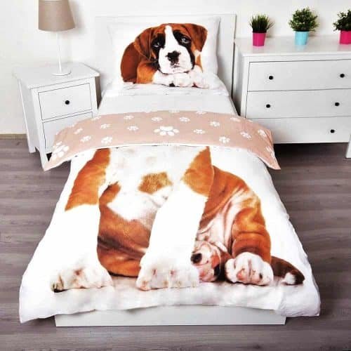 Német Boxer Kiskutya Ágyneműhuzat 3d-1