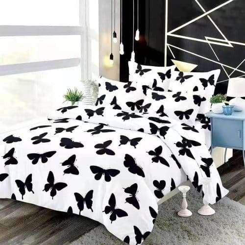 Fehér Ágynemű Fekete Pillangókkal