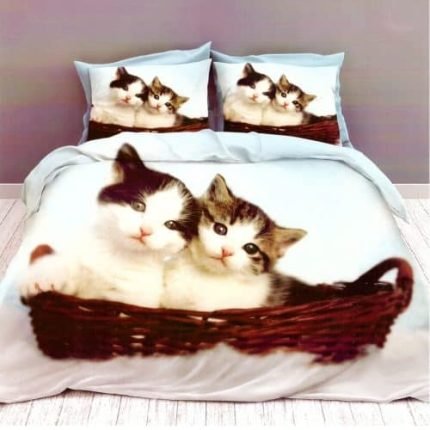 Cicák A Kosárban Ágyneműhuzat