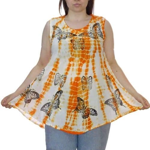 Nyári Tunika Pillangós Narancs