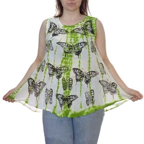 Nyári Tunika Pillangós Zöld