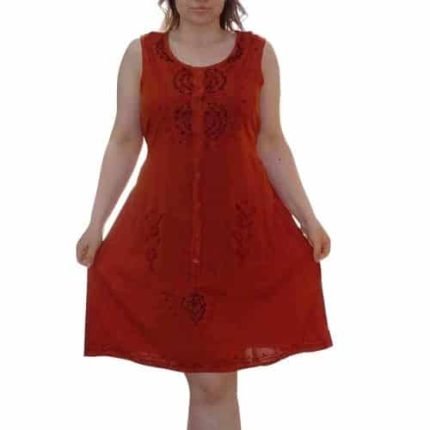 Bordó Rövid Ruha Gombokkal