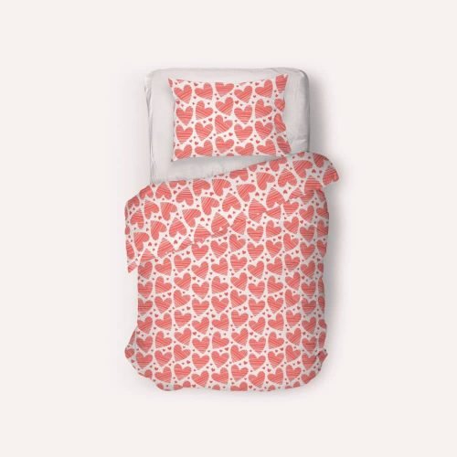 Pamut Ágynemű Szív Mintás