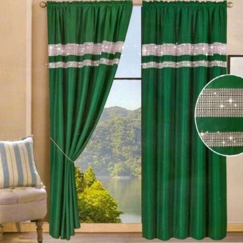 Sötétítő Függöny Flitter Csíkkal