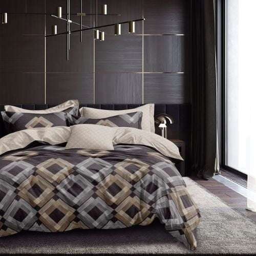 Bézs Szürke Pamu Ágyneműhuzat