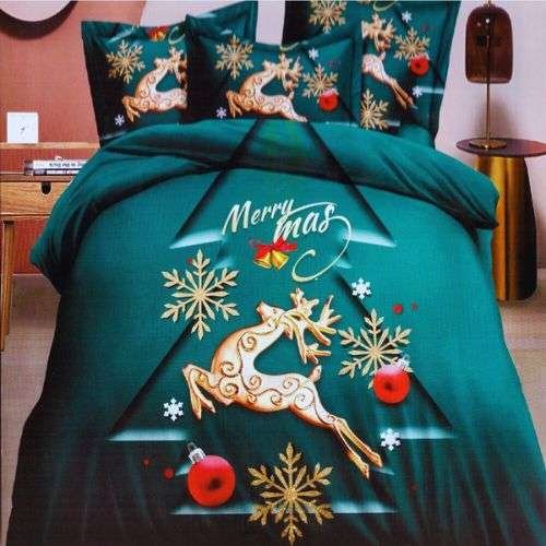 Arany Rénszarvas Zöld Ágyneműhuzat