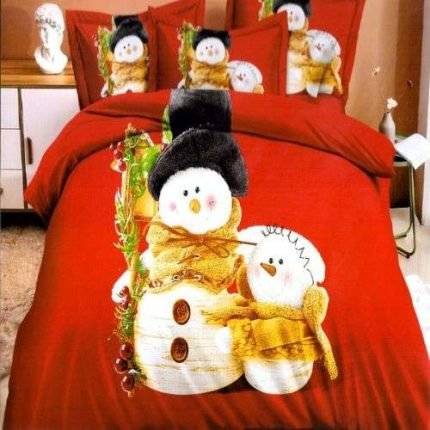 Hóemberek Ágynemű Piros Színben