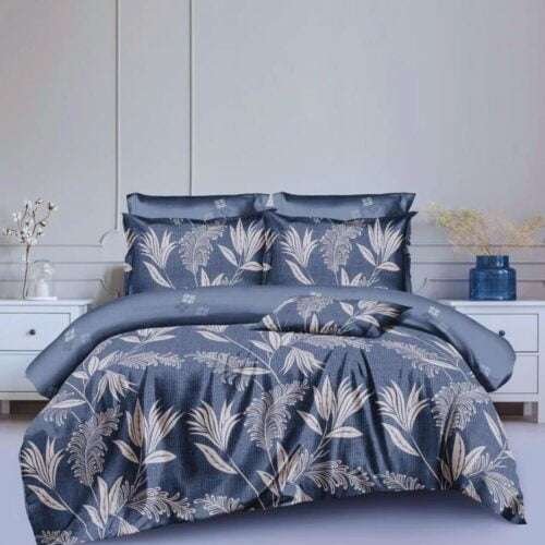 Szürke Arany Virágokkal pamut Ágynemű