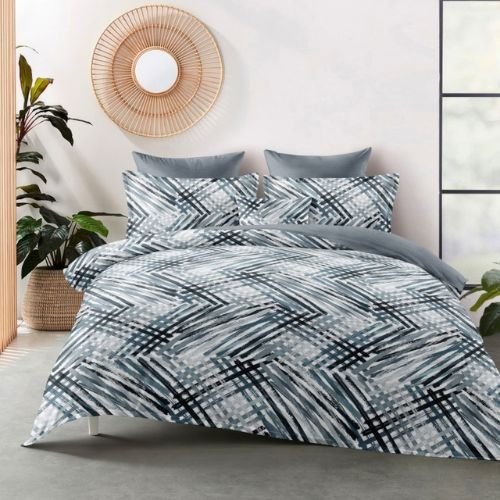 Szürke Csíkozott Flanel Ágyneműhuzat