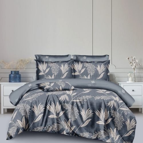 Szürke Bézs Levelek Ágyneműhuzat