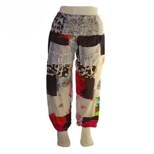 Hol vannak a legkeresettebb nepáli nadrágok? Útmutató a tökéletes kényelemhez 5 Nyari Nadrag Patchwork Mintaval 1